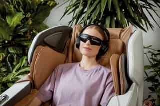 brainLight-Massagesessel im Einsatz